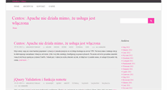 Desktop Screenshot of blog.tobiasz.org